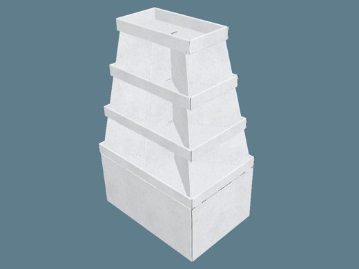 EVC62066 360 Four-Shelf Display 3D render