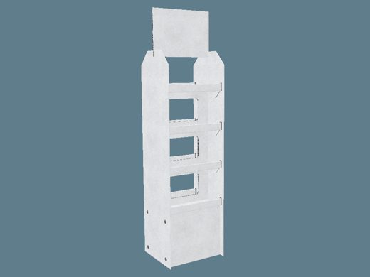 EVC62070 Two Face Multiple-Shelf Display 3D render