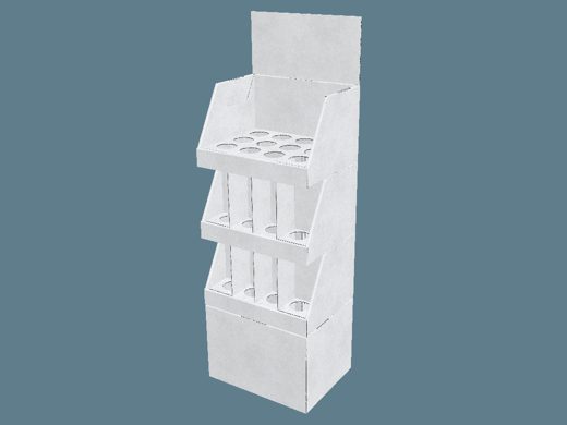 EVC62082 Multiple-Shelf Level Carrier Stand Display 3D render