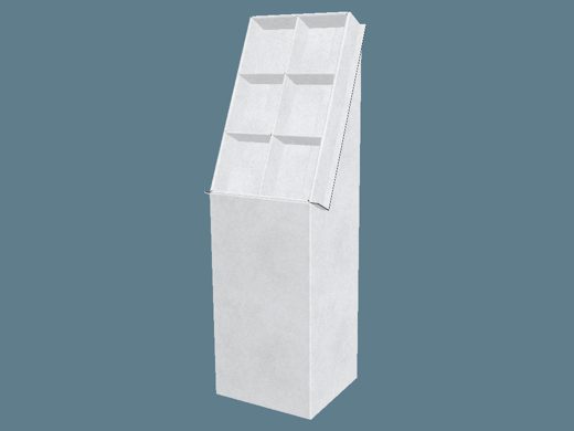 EVC62101_2 Slanted Six Cell Stand Display 3D render