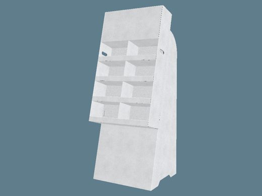 EVC62103 Slanted Cell Stand Display 3D render
