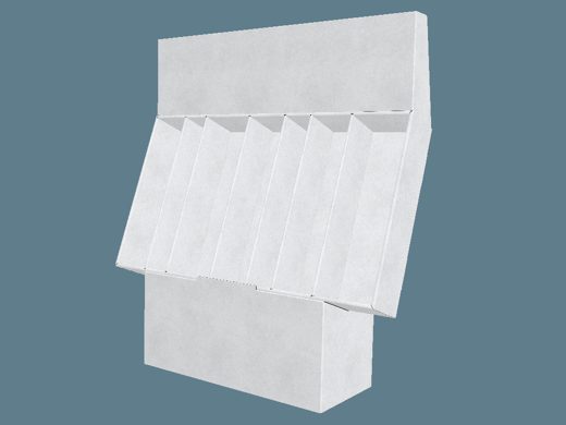 EVC62105 Slanted Sections Stand Display 3D render
