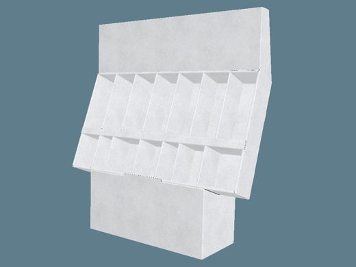 EVC62107 Slanted Cell Stand Display 3D render
