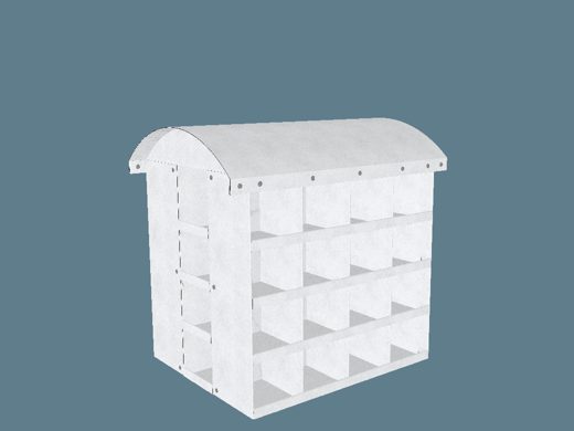 EVC62130 360 House Cell Display 3D render