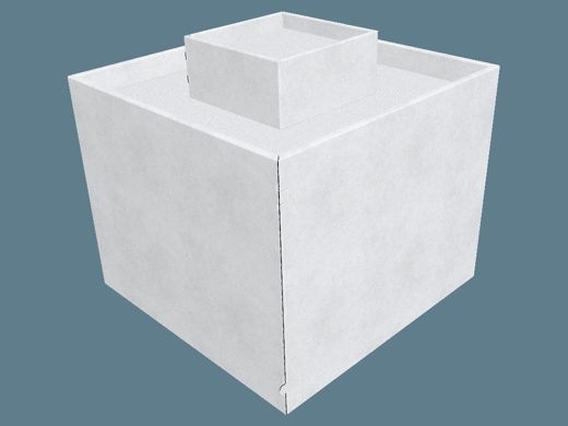 EVC62184 Two-Level Shelf Display 3D render