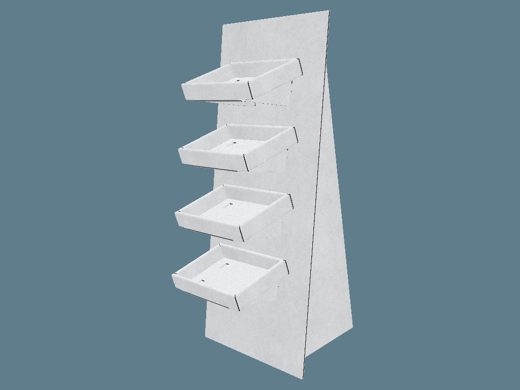 EVC62303 Multiple-Balcony Display 3D render
