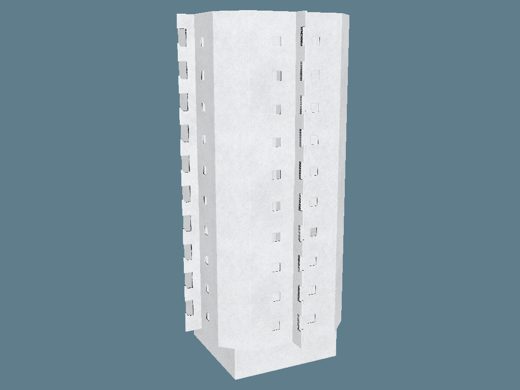 EVC62901 Tower Glasses Display 3D render