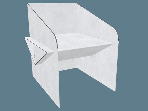 EVC80020 Armchair 3D render