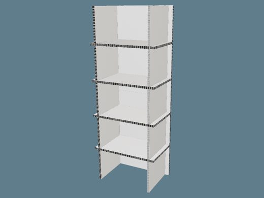 ICB10001 Multiple-Shelf Display 3D render