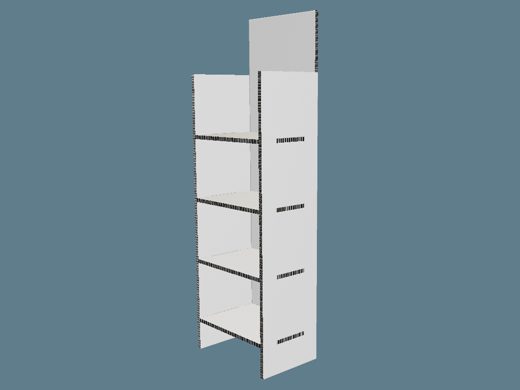 ICB10002 Multiple-Shelf Display 3D render
