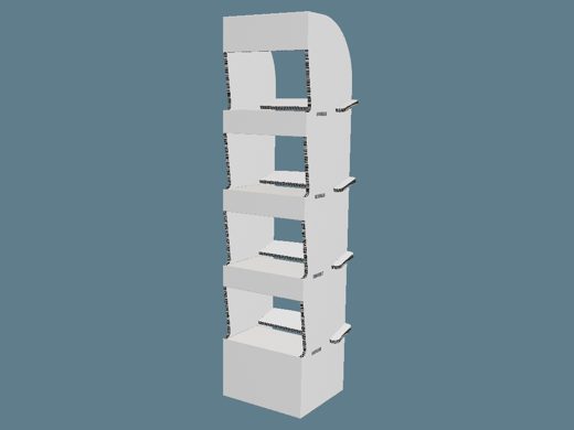 ICB10041 Multiple-Shelf Display 3D render