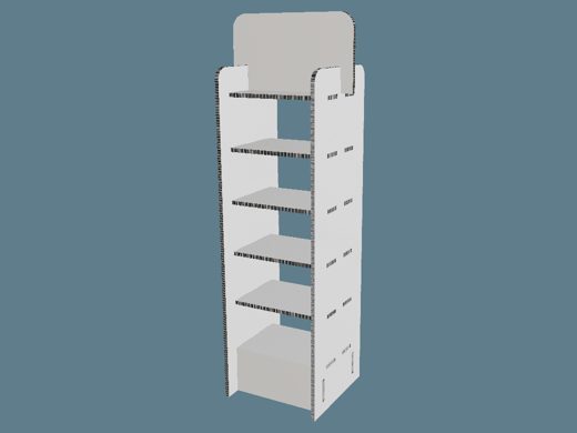 ICB10060 Two Face Shelf Display 3D render