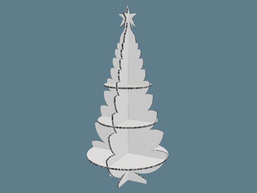 ICB10061 360 Christmas Tree 3D render