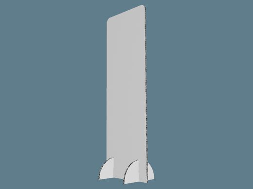 ICB11023 Two Face Standee 3D render