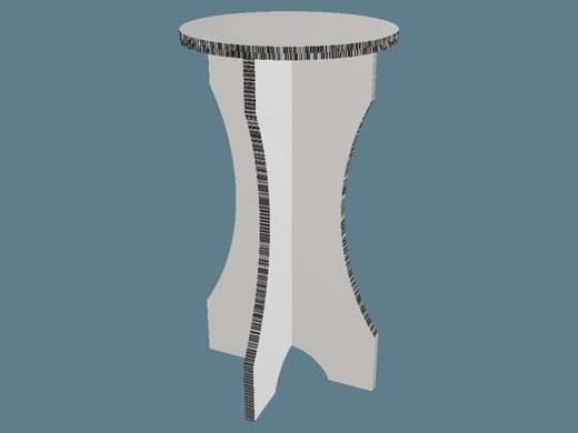 ICB20100_1 Bar Table 3D render
