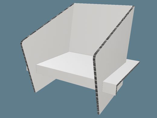 ICB20220 Armchair 3D render