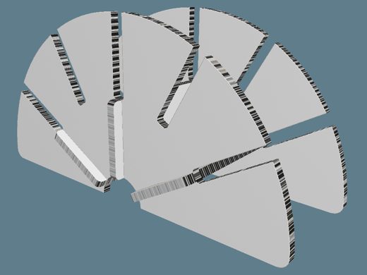 ICB20320 Bookshelf 3D render