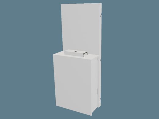 ICB40011 Glued TV Stand Module 3D render