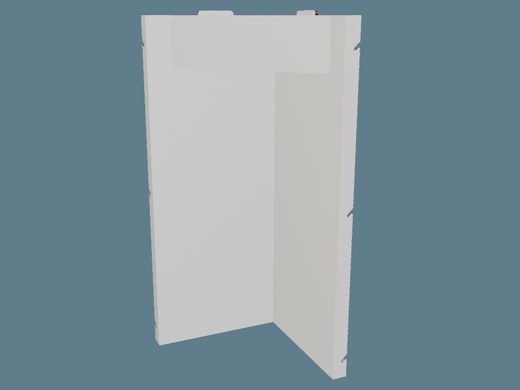 ICB40013 Corner Bulkhead Module 3D render